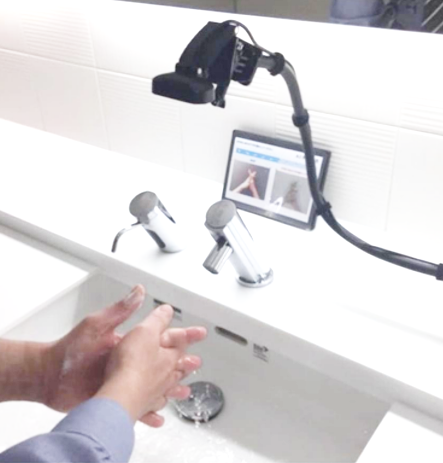 手洗いAI　使用イメージ